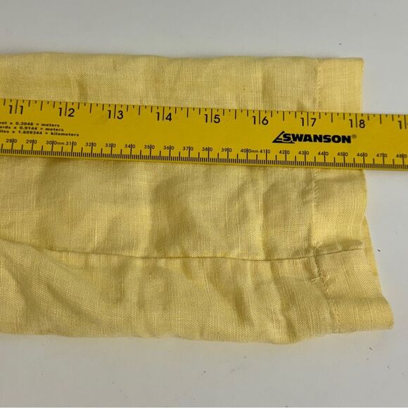 Chico’s Butter Yellow Linen Blazer 3/4 Sleeves 0/XS - Picture 6 of 7